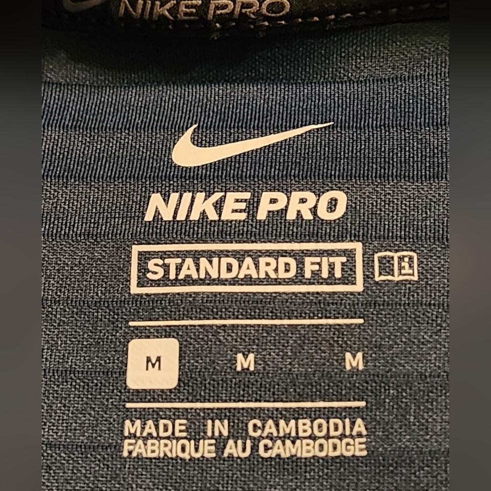 Nike Pro Short Sleeve Hoodie 1/4 Zip Performance Men's Size Medium - Picture 5 of 7